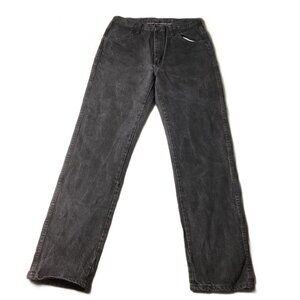 Wrangler Rustler, Regular Fit Straight Leg Black Jeans, Size 32 x 34